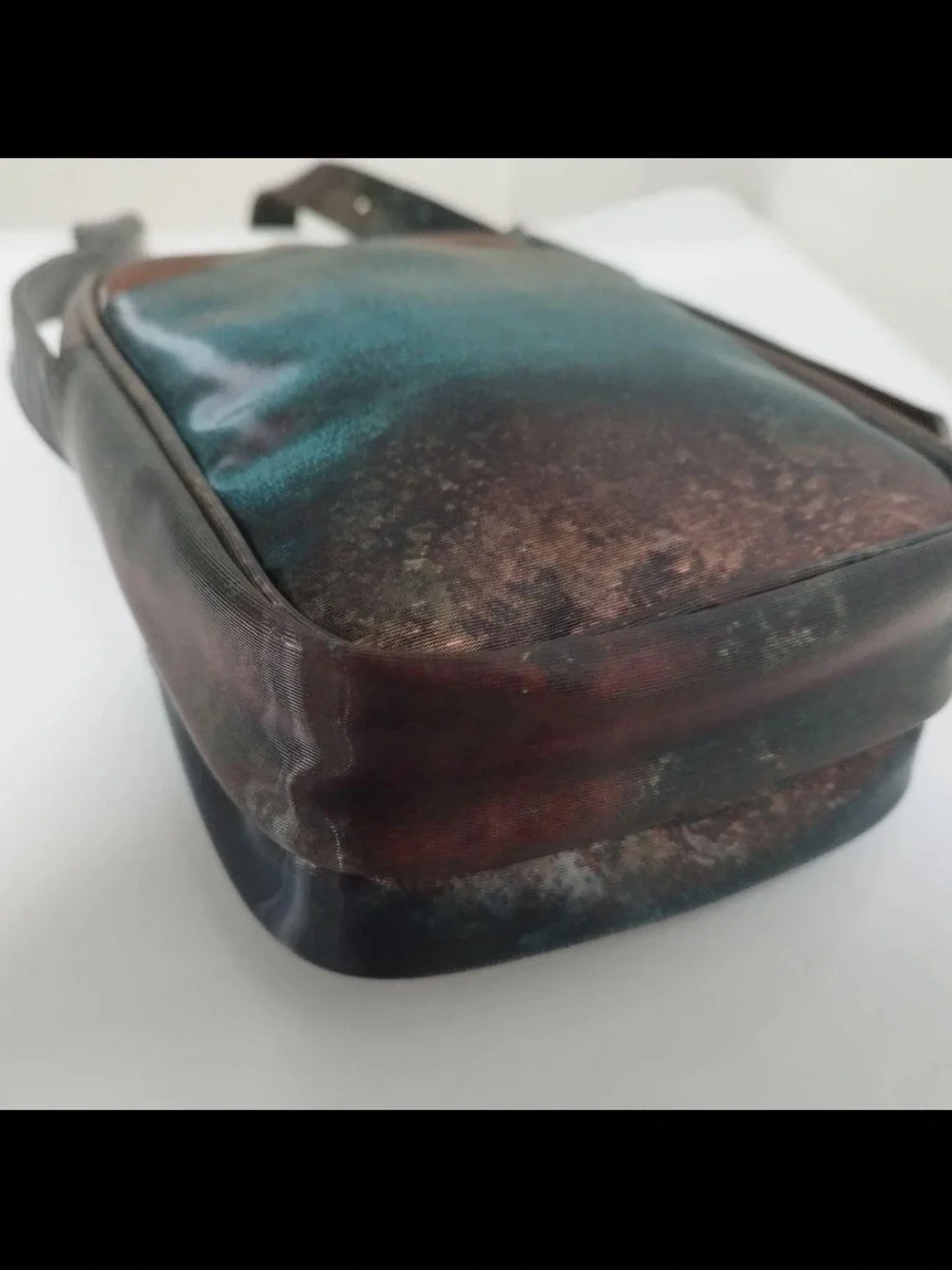 Jean Paul Gaultier Two-Tone Brown and Green Messenger Bag